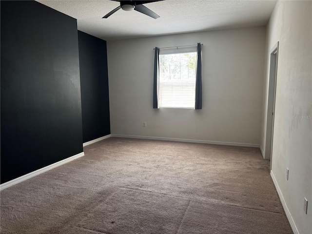1570 Fox Grape Loop, Lutz, FL 33558 - unfurnished room with ceiling fan, carpet, and a textured ceiling