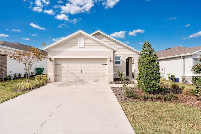 ranch-style house with a garage