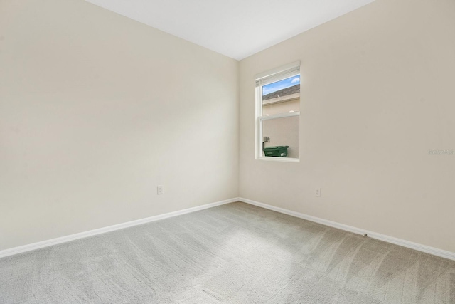 view of carpeted empty room