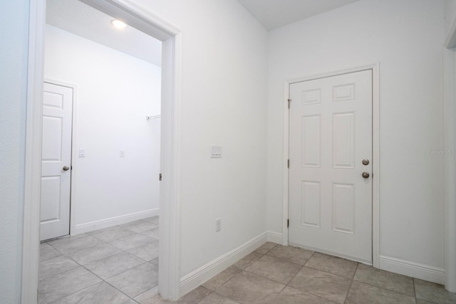 view of tiled foyer