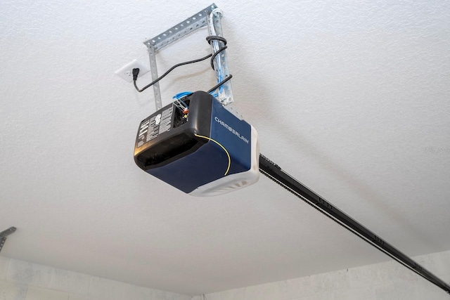 interior details with a garage door opener