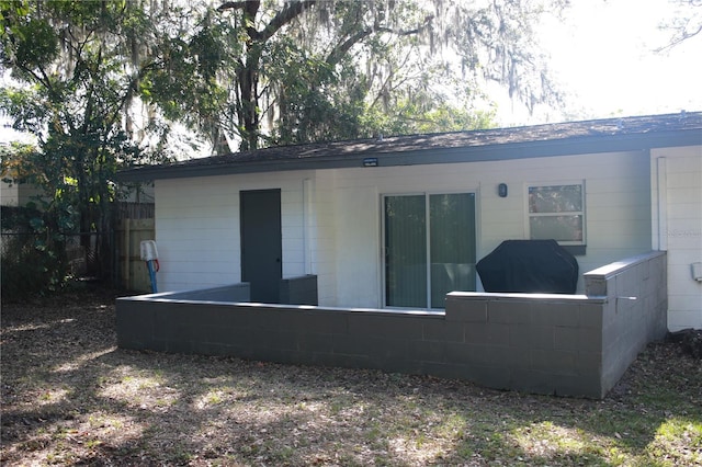 view of rear view of property