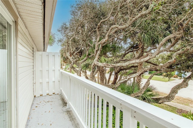 view of balcony