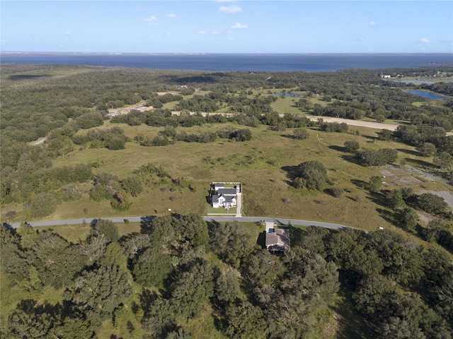 3705 Ridge Run Dr, Minneola, FL 34715 - drone / aerial view with a water view and a view of trees