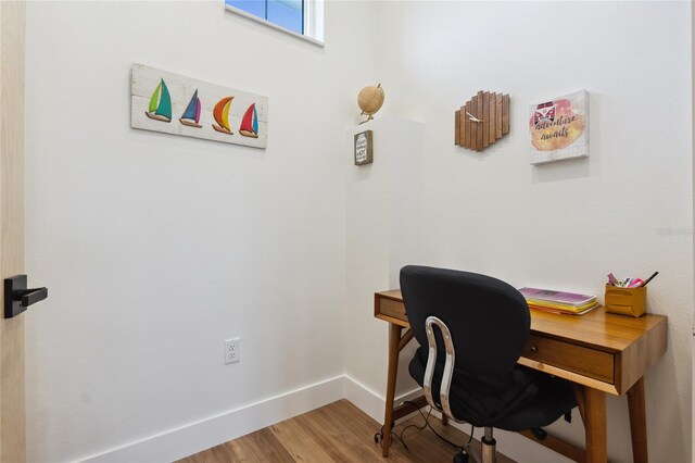 3705 Ridge Run Dr, Minneola, FL 34715 - office with baseboards and wood finished floors