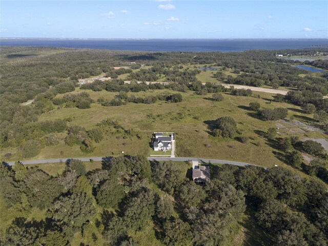 3705 Ridge Run Dr, Minneola, FL 34715 - drone / aerial view with a water view and a view of trees