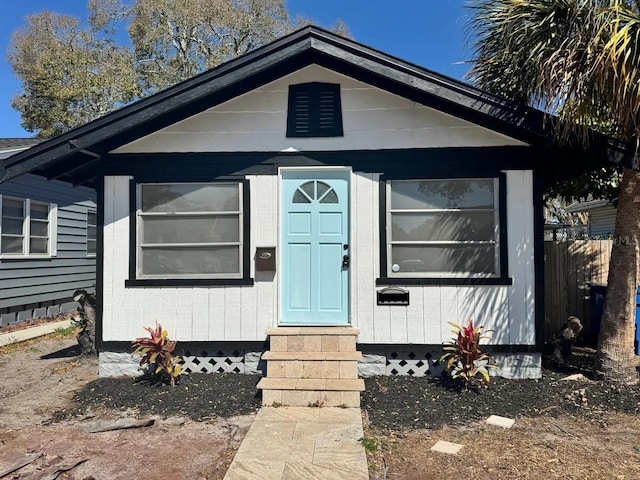 view of bungalow-style house