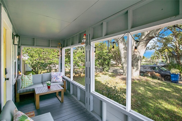 view of sunroom / solarium