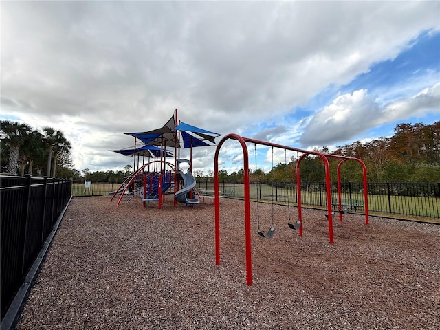 view of jungle gym