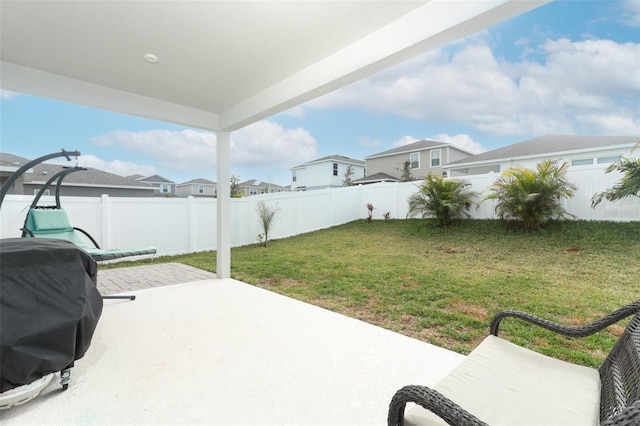 view of patio with grilling area