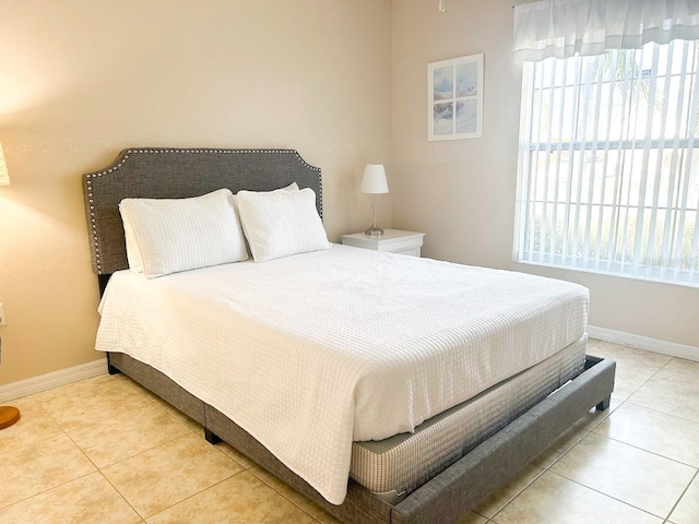 view of tiled bedroom