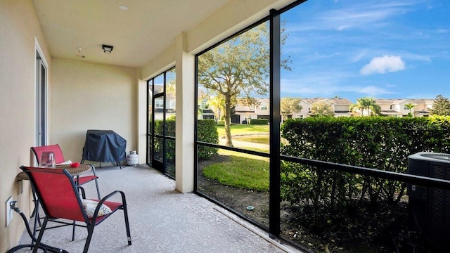 view of sunroom / solarium