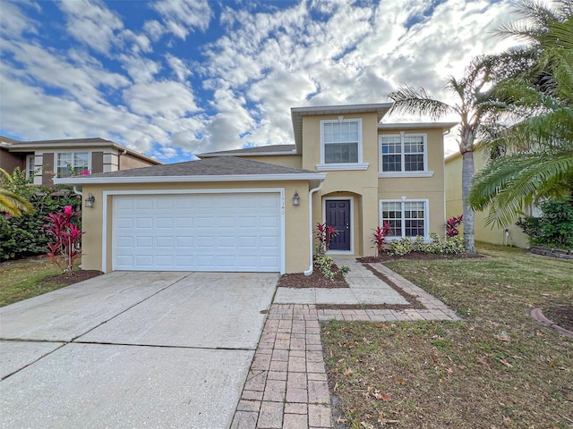 view of front of house featuring a garage