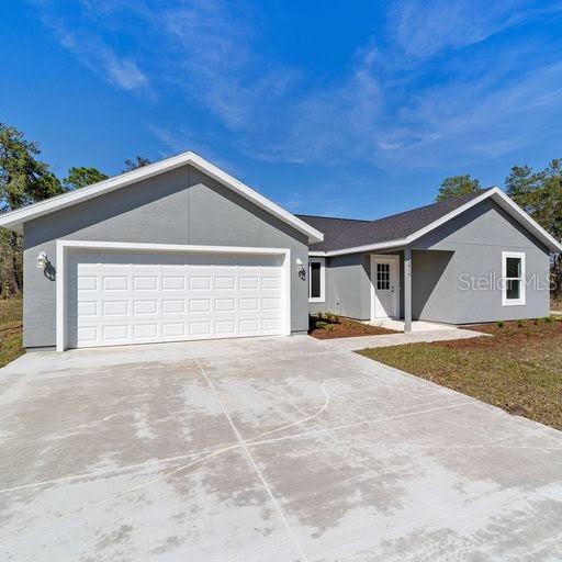 ranch-style house with a garage