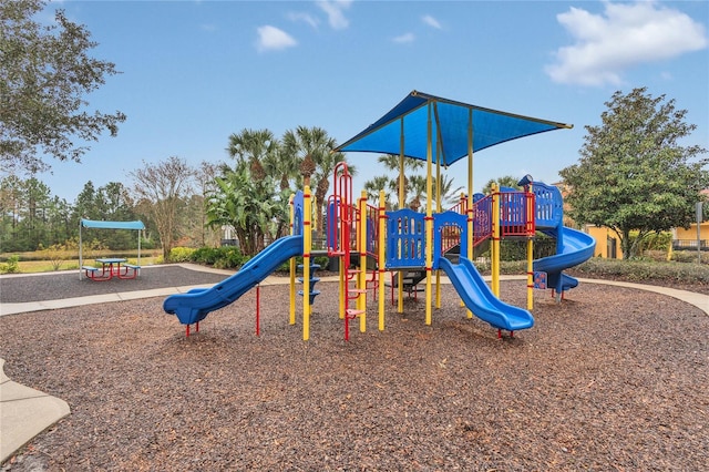 view of jungle gym