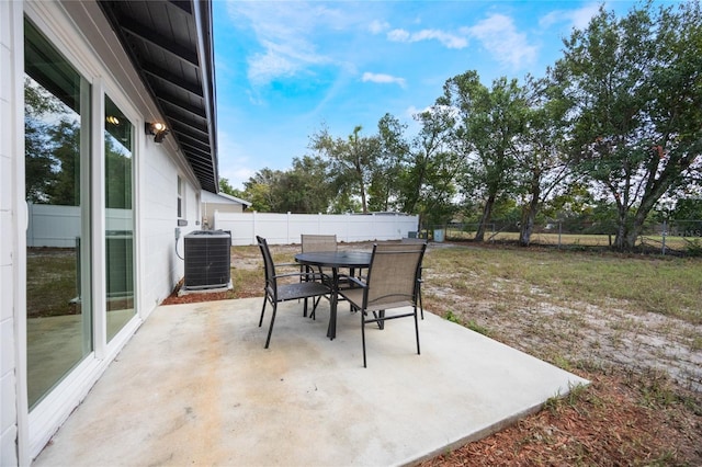 view of patio / terrace with cooling unit