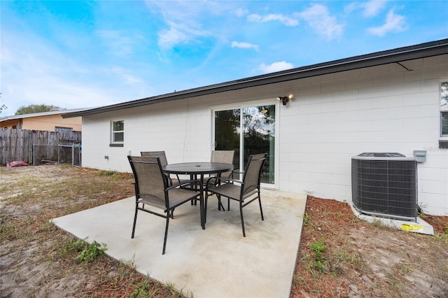 view of patio / terrace with cooling unit