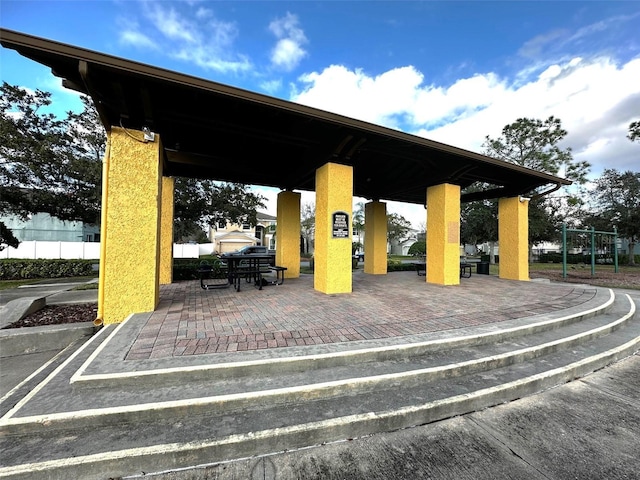 view of home's community with a patio