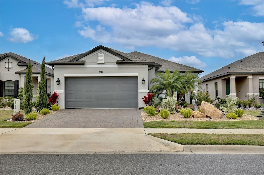 view of front of house featuring a garage