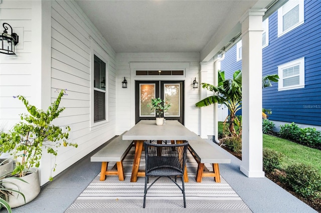 view of patio / terrace featuring a porch