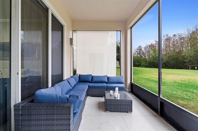 view of sunroom / solarium