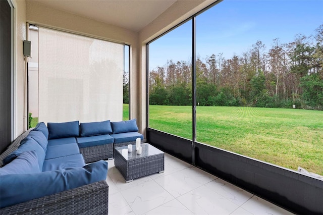 view of sunroom / solarium