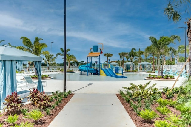 view of jungle gym