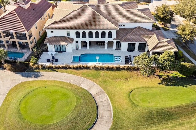 birds eye view of property