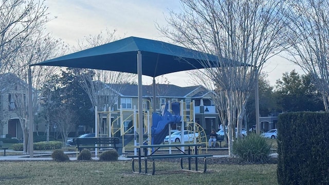 exterior space featuring a playground