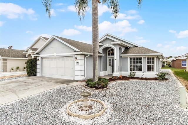 ranch-style house with a garage