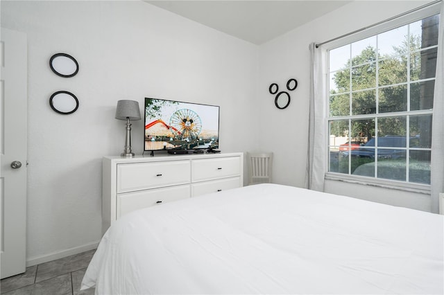 view of tiled bedroom