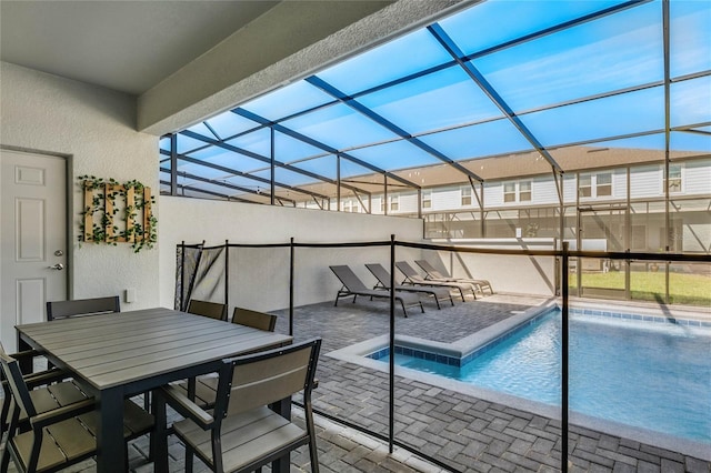 view of pool with a patio