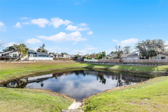 property view of water