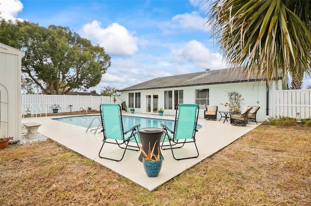 view of pool with a patio area