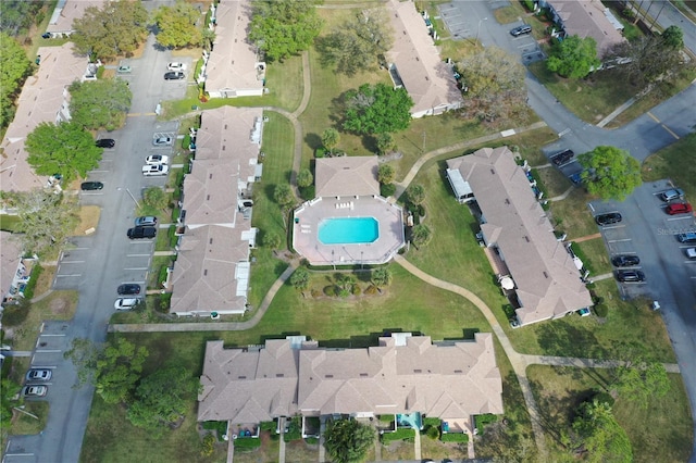 aerial view featuring a residential view