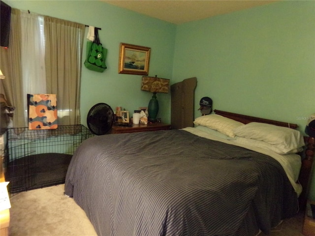 bedroom featuring carpet floors