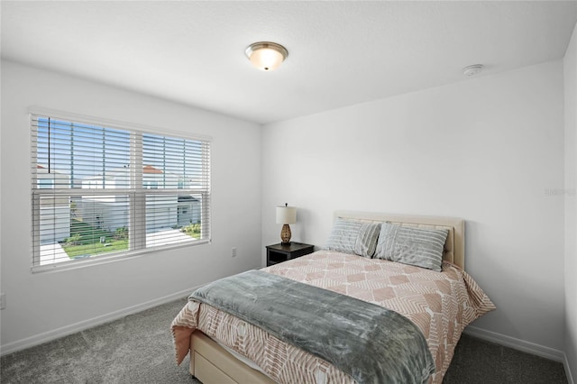 bedroom featuring carpet