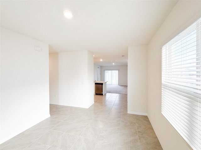 view of tiled spare room