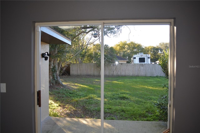 doorway to outside with plenty of natural light