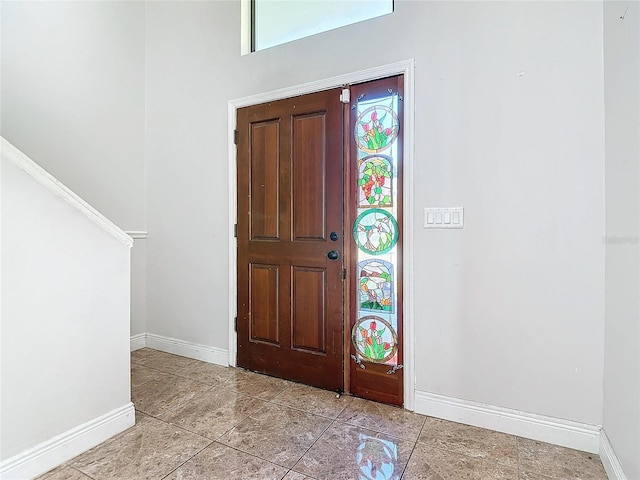 view of entrance foyer