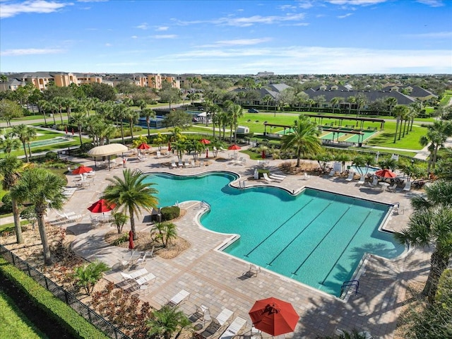 view of pool