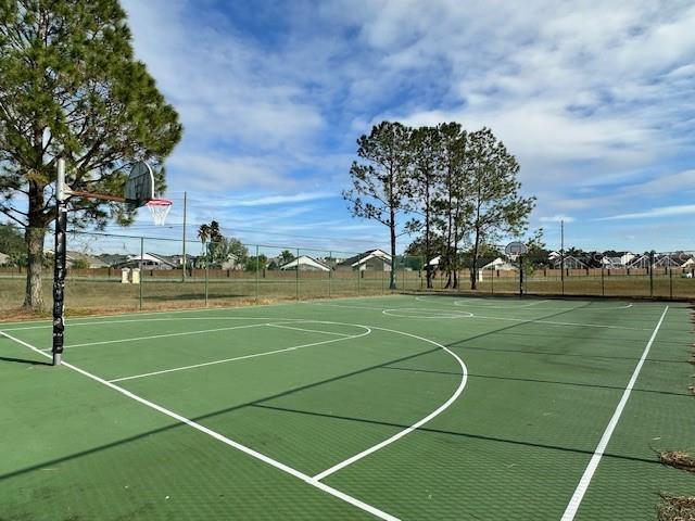 view of sport court