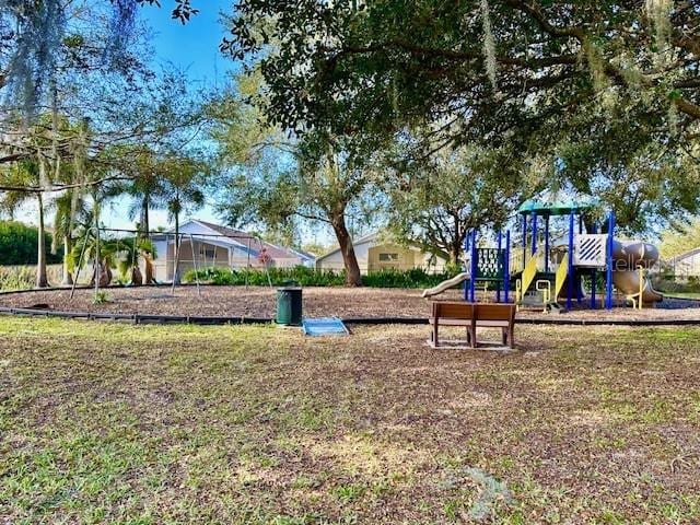 view of jungle gym