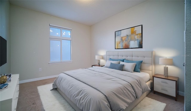 bedroom with carpet flooring