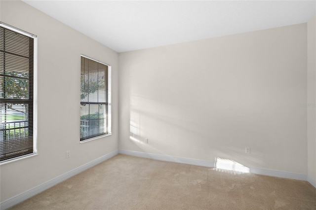 view of carpeted empty room