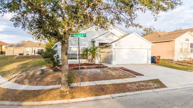 view of front of home featuring a garage