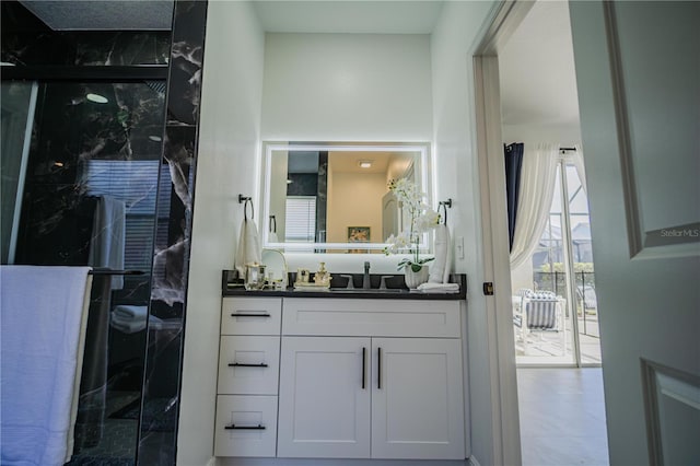 bathroom with vanity