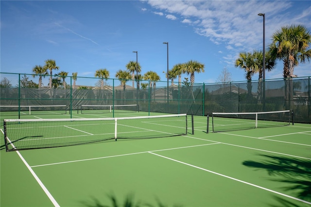 view of tennis court