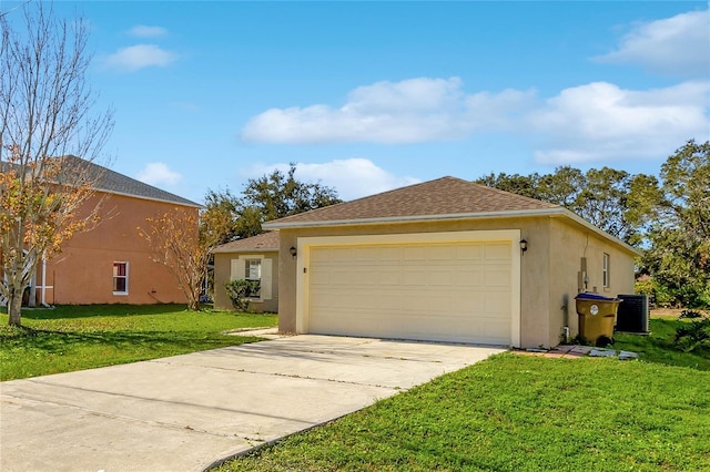 view of front of home featuring a front lawn