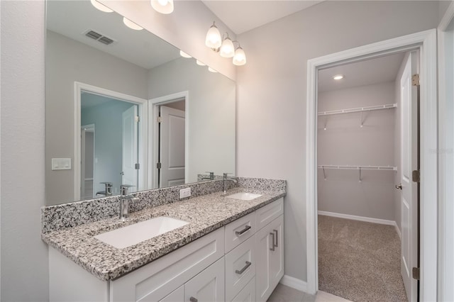 bathroom featuring vanity